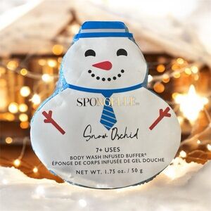 Spongellé Snowman-  Snow Orchid